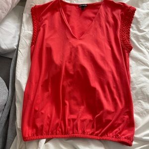 Express Salmon Short Sleeve Top